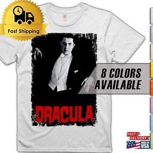 Dracula V12 Retro Horror Movie Mens Unisex Classic T-Shirt